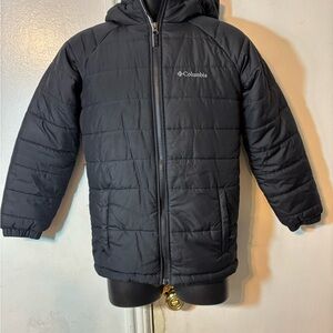 Columbia Black Hooded Jacket with Snowpants